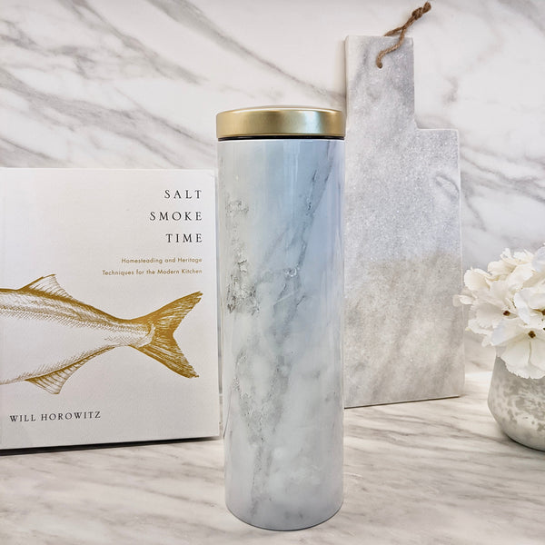 Stockholm Marble & Gold Pasta Canister Kitchen 