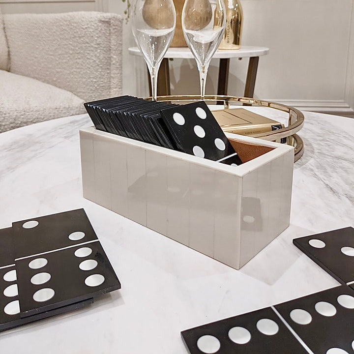 Swanson Black & White Domino Set Accessories 