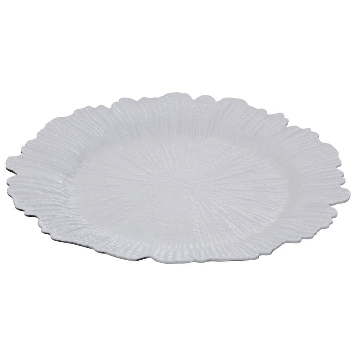 Symi White Coral Charger Plate Kitchen 