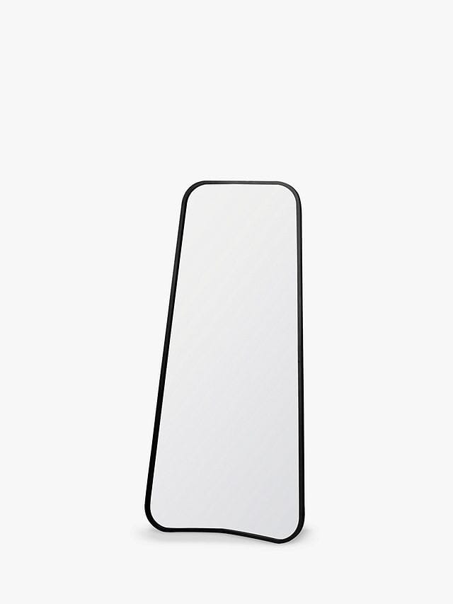 Tesora Black Curved Leaner Mirror - 123cm Mirror 