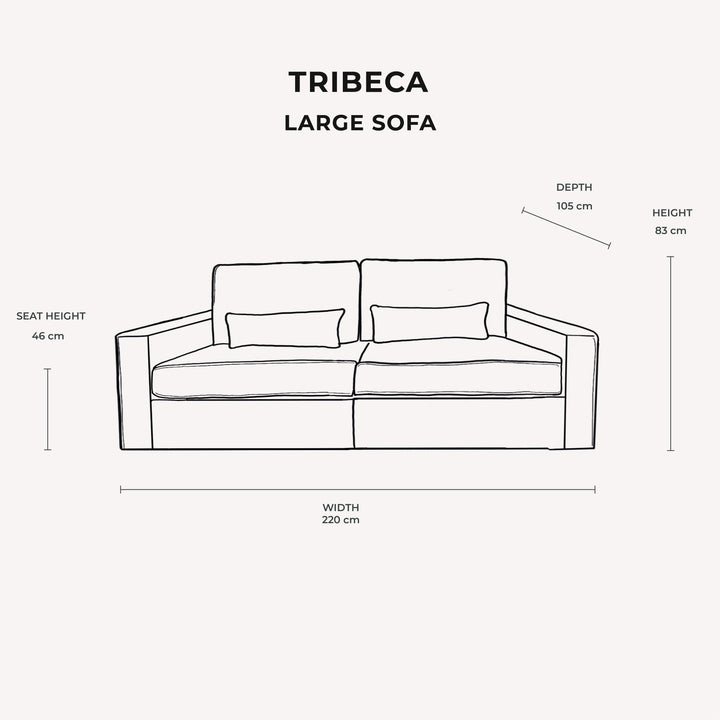 Tribeca Ash Greige Love Seat Made to Order Sofa 