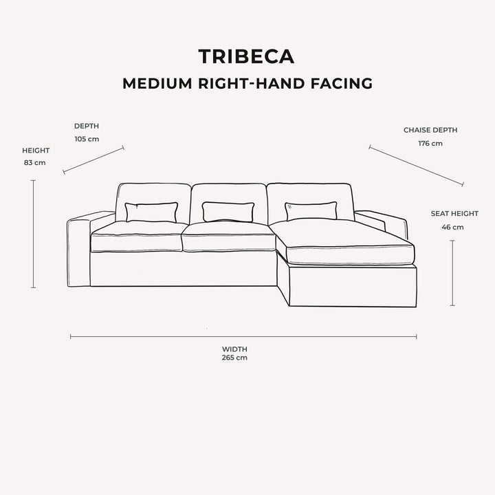 Tribeca Ash Greige Love Seat Made to Order Sofa 