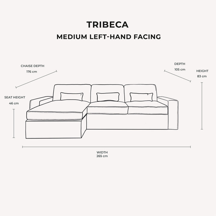 Tribeca Ash Greige Love Seat Made to Order Sofa 