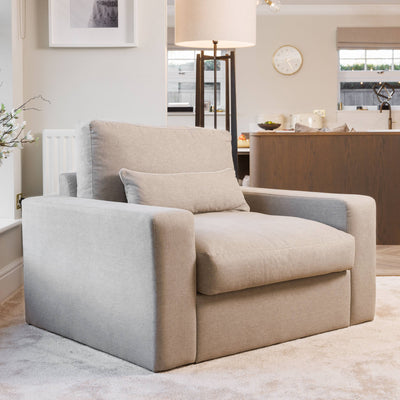 Tribeca Ash Greige Love Seat MTO Sofa 
