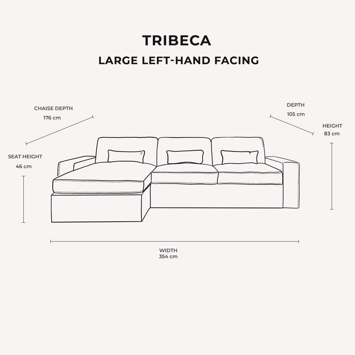 Tribeca Warm Grey Love Seat Made to Order Sofa 