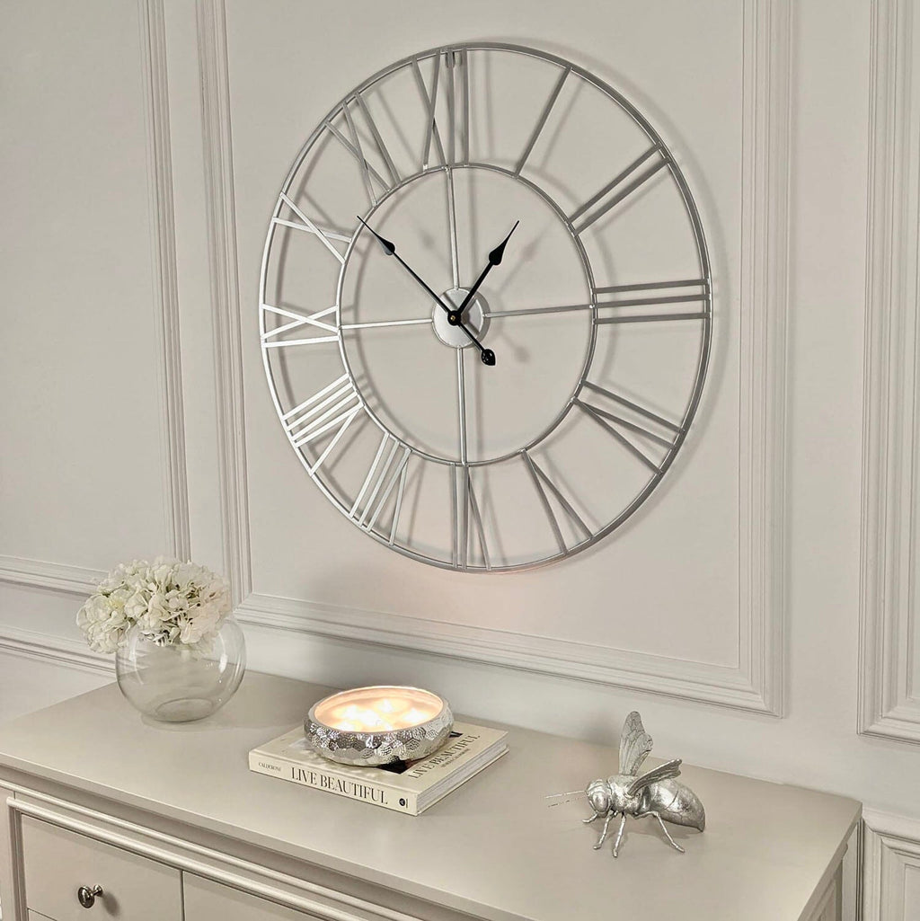 Valentina Round Skeleton Clock