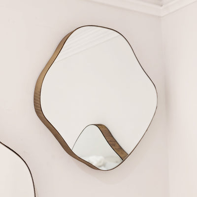 Valore Small Champagne Abstract Wall Mirror Accessories 