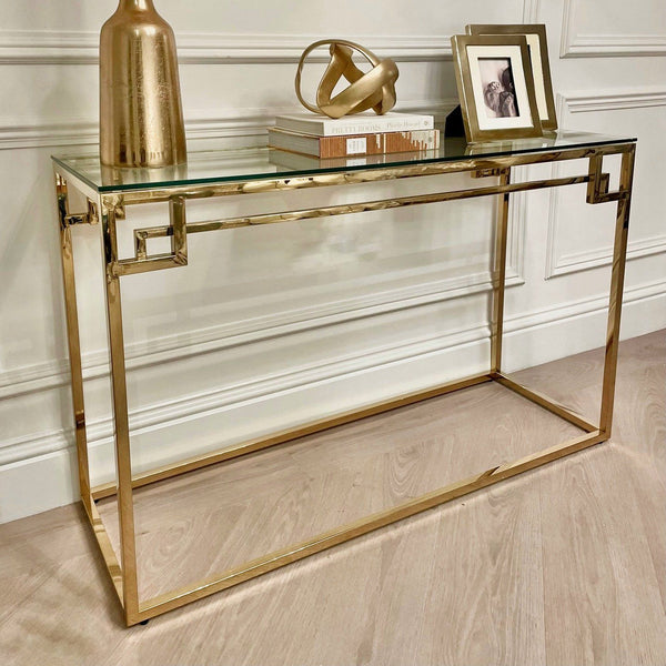 Venice Gold Console Table Console Table 