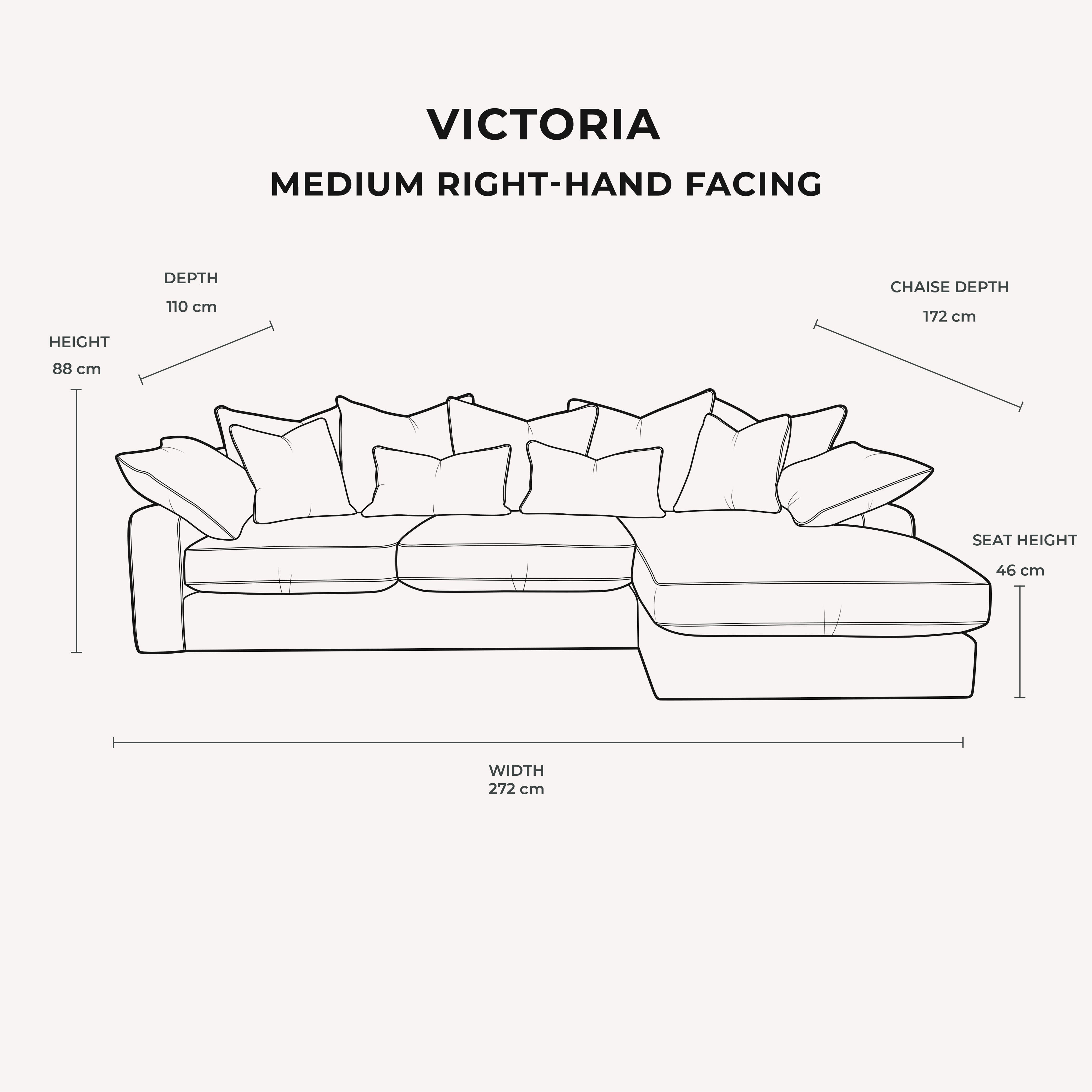 Victoria Cream Velvet Pillow Back Sofa Range Rowen Homes