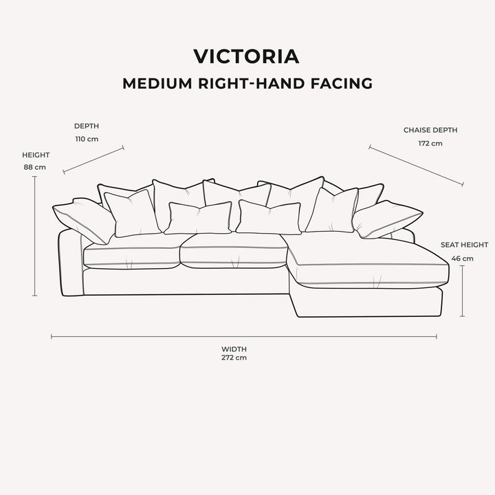 Victoria Cream Velvet Pillow Back Sofa Range MTO Sofa 