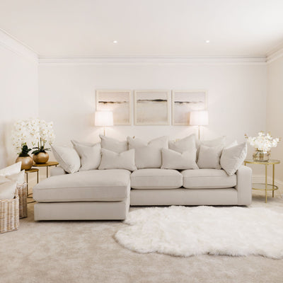 Victoria Silver Pillow Back Sofa Range MTO Sofa 