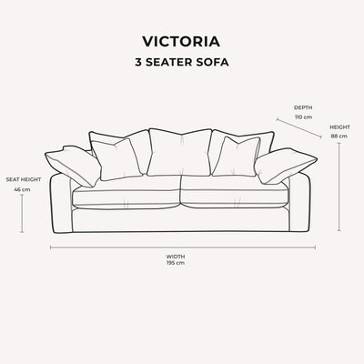 Victoria Silver Pillow Back Sofa Range MTO Sofa 