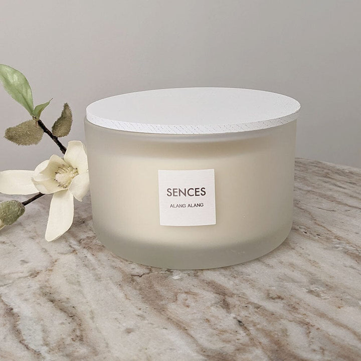 White Alang Alang 4 Wick Scented Candle Candle 