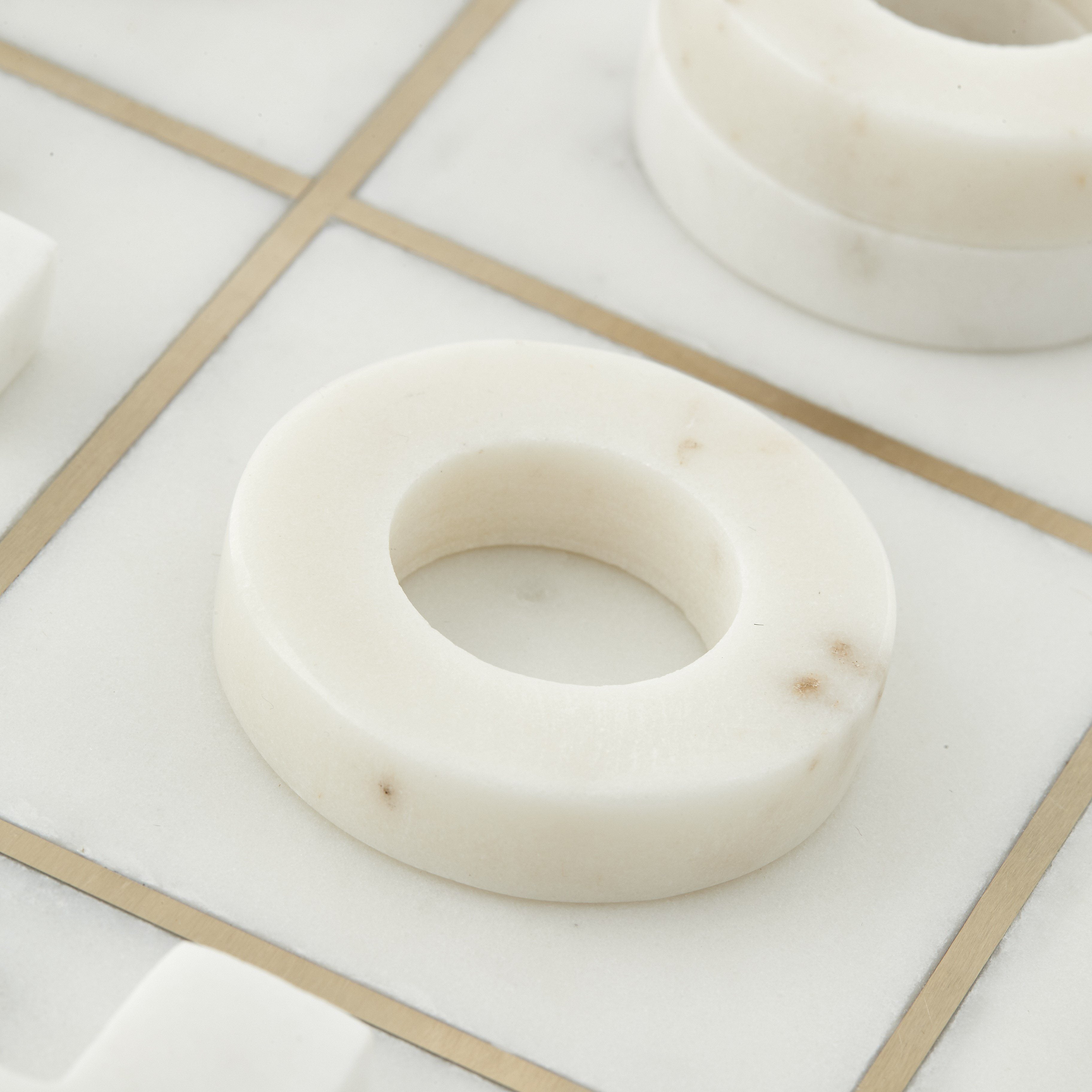 Shop White Marble & Gold Noughts & Crosses Set – Rowen Homes