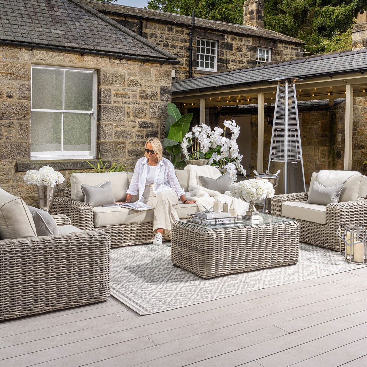 Wicker Sofa Set Outdoor Furniture | Cabinets Matttroy
