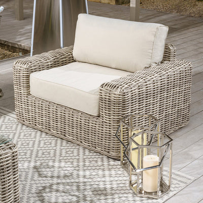 Wisteria Outdoor Chunky Rattan Sofa Set Garden 
