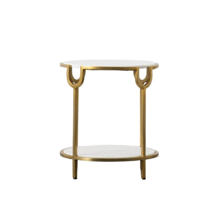 Woburn Gold & Marble Side Table End and Side Table 