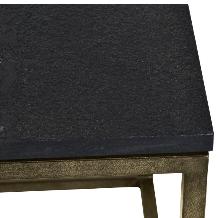 Wolseley Slate & Gold Side Table End and Side Table 