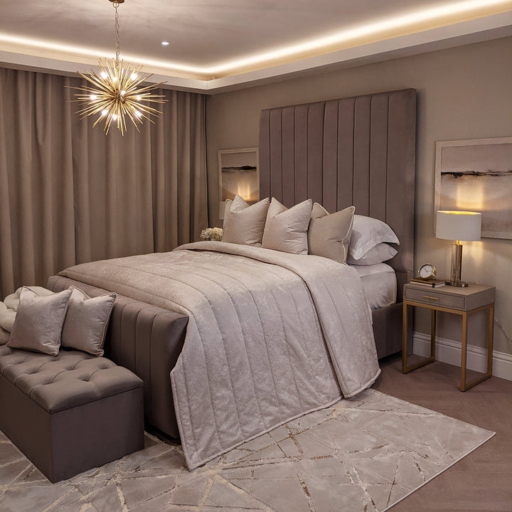 Zana Mole Luxury Panelled Bed MTO Bed 